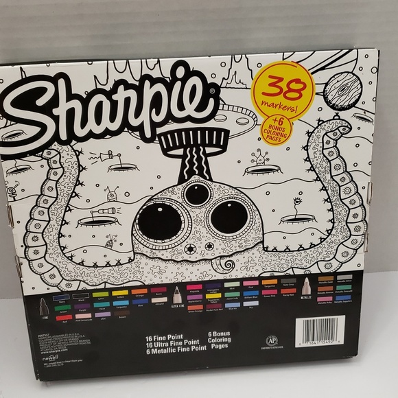 New Set Sharpie Limited Edition Metallic Fine Point Permanent Markers Coloring - Picture 6 of 8